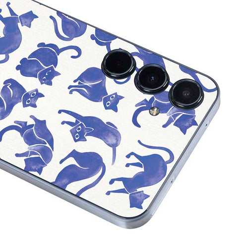 Blue Cats by Cat Coq Galaxy A35 5G Skin